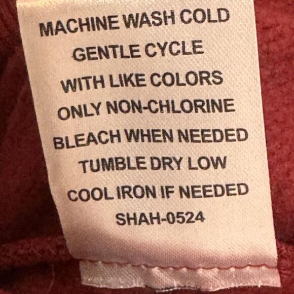 Ed Hardy Sweatshirt Womens Small Red True To My Love Cropped Graphic Pullover - Picture 8 of 8